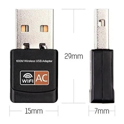 ADAPTADOR REALTEK USB 2.0 600MBPS DUAL BAND WIREL