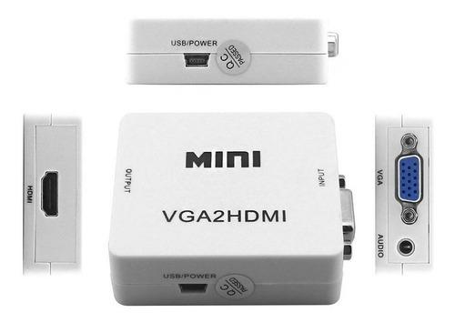 ADAPTADOR CONVERSOR NETMAK NM-HD2 VGA C/AU A HDMI